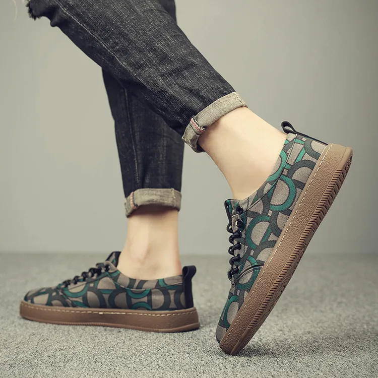 2025新款男鞋子韩版板鞋子男时尚休闲鞋潮鞋百搭帆布鞋透气鞋男鞋