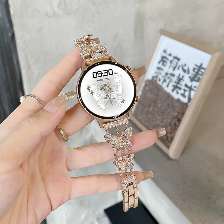 智能手表女士轻奢蝴蝶2025新款多功能通话支付换壁纸运动时尚手环