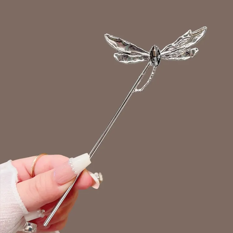 许我耀眼赵露思许妍同款蜻蜓发簪百搭复古新中式国风长流苏簪子