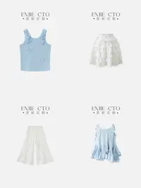 随机一件90-150码【联系客服备注尽量发但非百分百】短袖上衣裤子