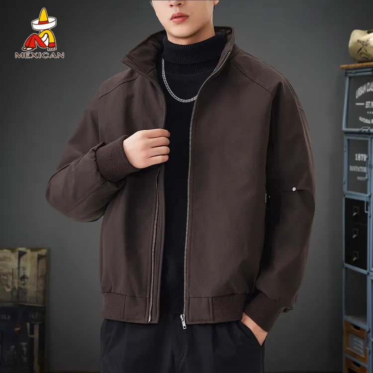 Mexican/稻草人冬季90鸭绒保暖羽绒服男款潮牌痞帅男士无帽外套潮