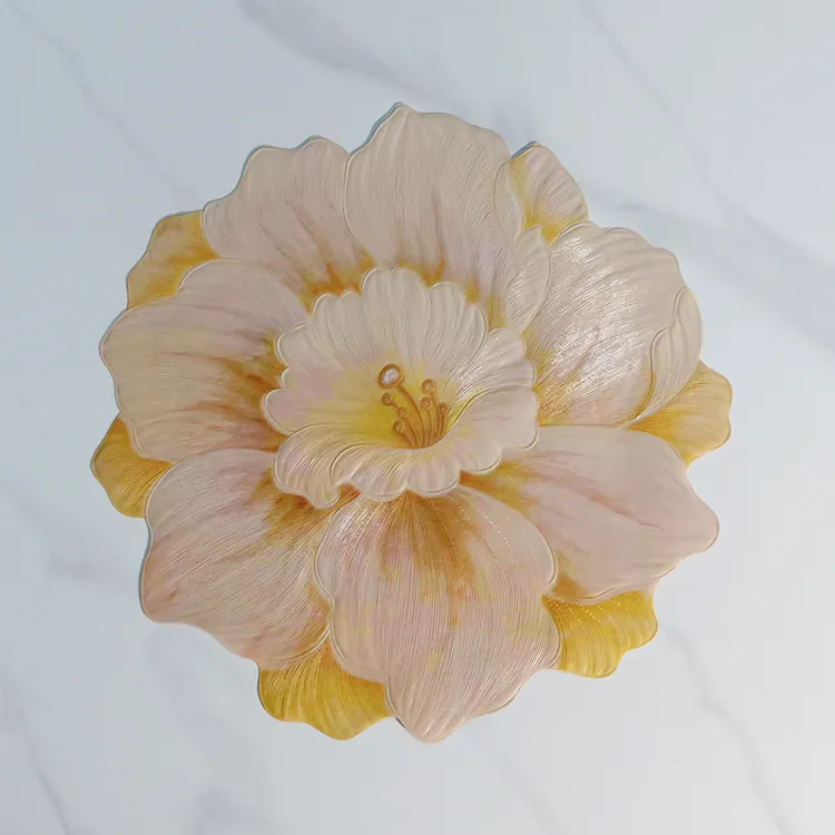 新款创意印花山茶花餐垫耐高温防水油桌垫茶几垫花瓶垫装饰垫