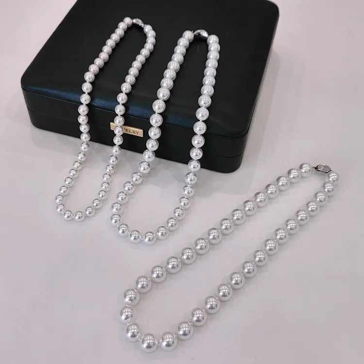 坠链均925银 S925银冷白光打结项链时尚百搭简约强光经典