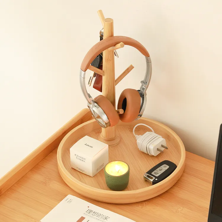 创意杯架桌面收纳整理架玄关置物架木质日式简约杯架子家用收纳架