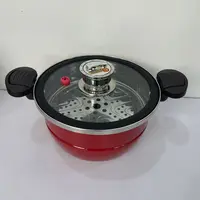 不粘计时微压锅珐琅汤锅电磁炉通用新款家用大容量 F4