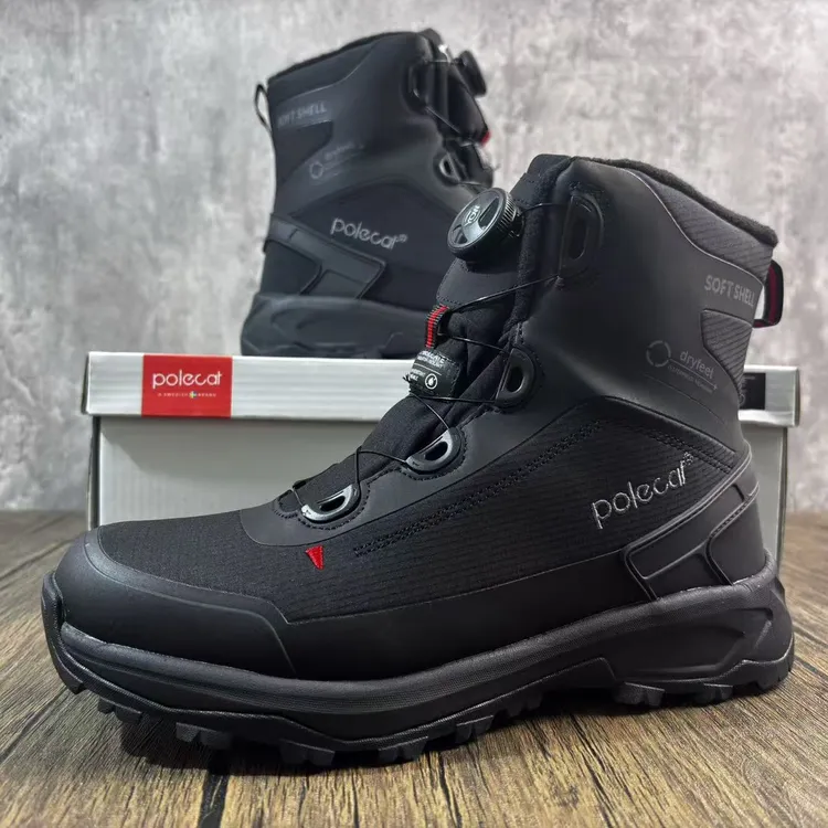 臭鼬抗寒零下40度高帮保暖冰面防滑防水户外中筒雪地靴男徒步鞋