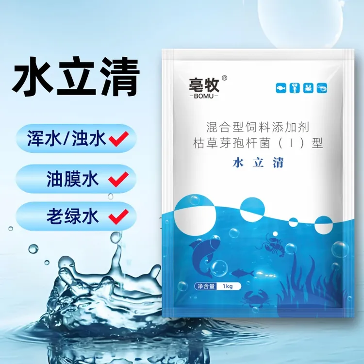 水立清鱼塘净水剂水产养殖专用芽孢杆菌调理蓝藻水绿混黑水铁锈水