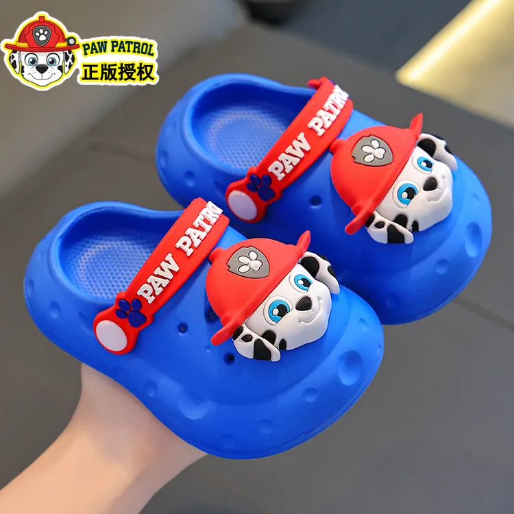 汪汪队立大功宝宝洞洞鞋夏季男女童踩屎感防滑包头透气儿童凉拖鞋