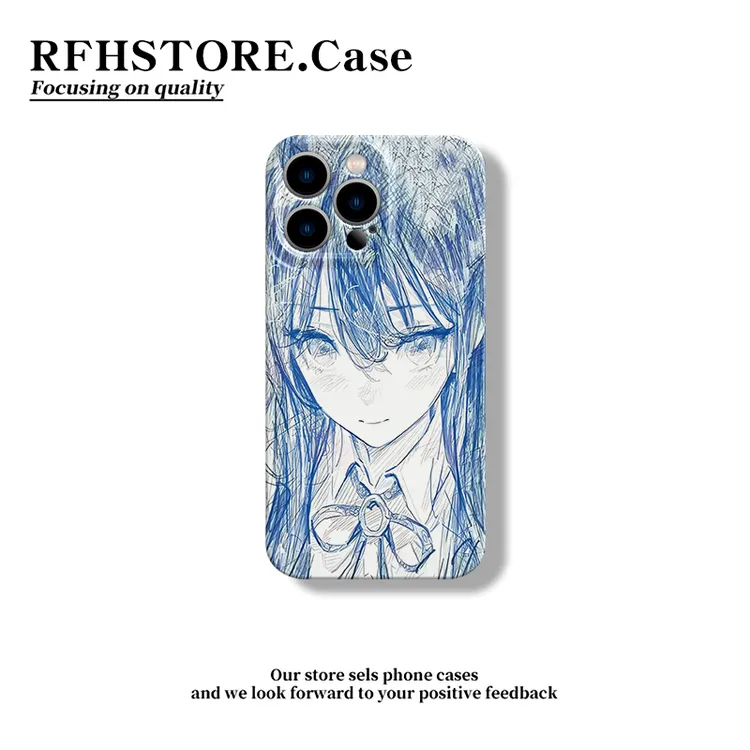 ZMGX少女蓝调适用iPhone16/15pro菲林手机壳华为P70vivoppo小米套