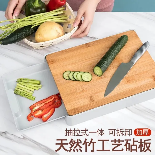 批发可挂放家用抽屉式菜板楠竹砧板多功能水果蔬菜厨房用品切菜板