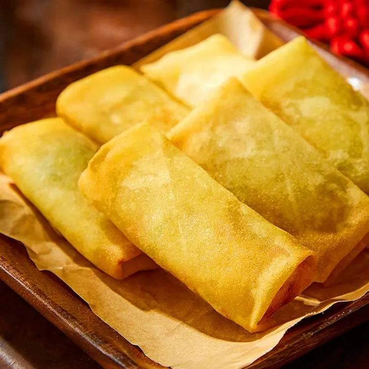 豆沙春卷油炸小吃点心芝麻球速冻半成品粥店早餐商用空气炸锅食材