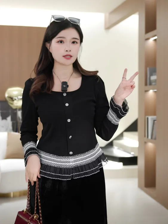 【仅上衣】花老爷微胖大码女装新款上衣HLY3591