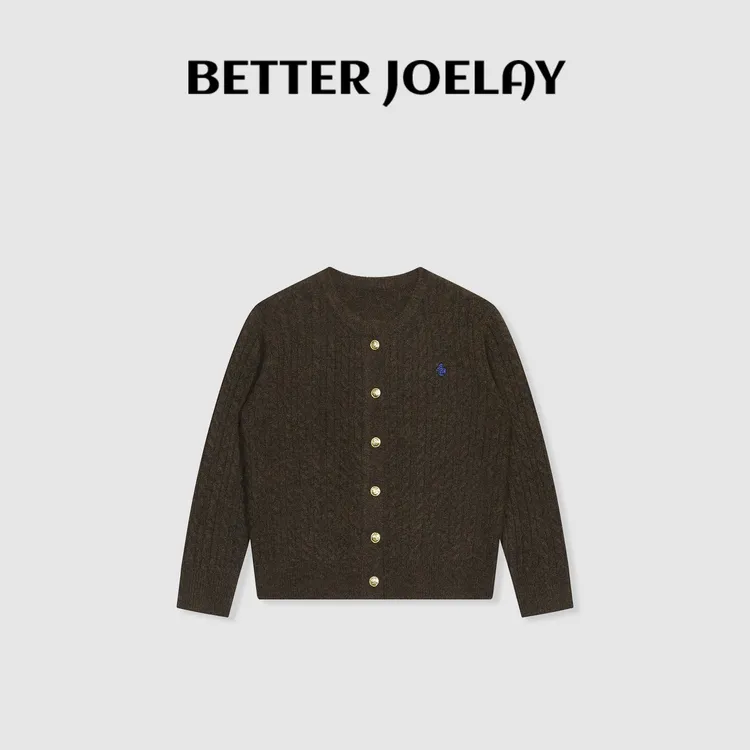 BETTER JOELAY-【焦糖麻花】毛衣气质百搭洋气韩版LL6221