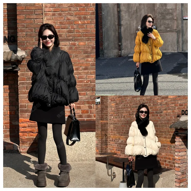 焦思文 冬季时尚洋气百搭保暖设计款羽绒服251206Y01