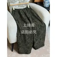 298中国风秋冬松紧腰口袋奶奶裤碎花休闲百搭时尚宽松女裤子-86