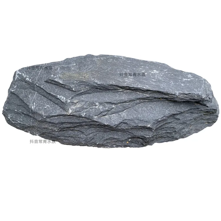 石头40左右长度石头一图一物 一石成景片岩鱼缸造景天然石加工过
