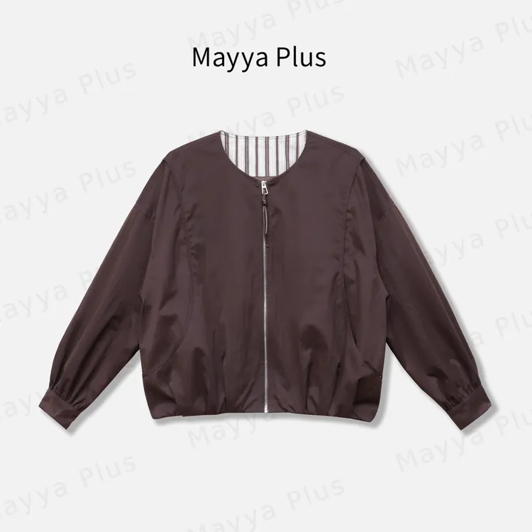 【新贵玩家】Mayya Plus麦芽定制流光风松弛感休闲外套上衣32536993