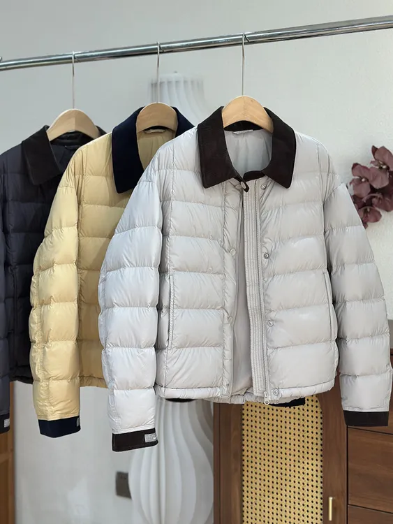 2025冬新款羽绒服女短款小翻领韩版时尚休闲百搭加厚外套小个子潮