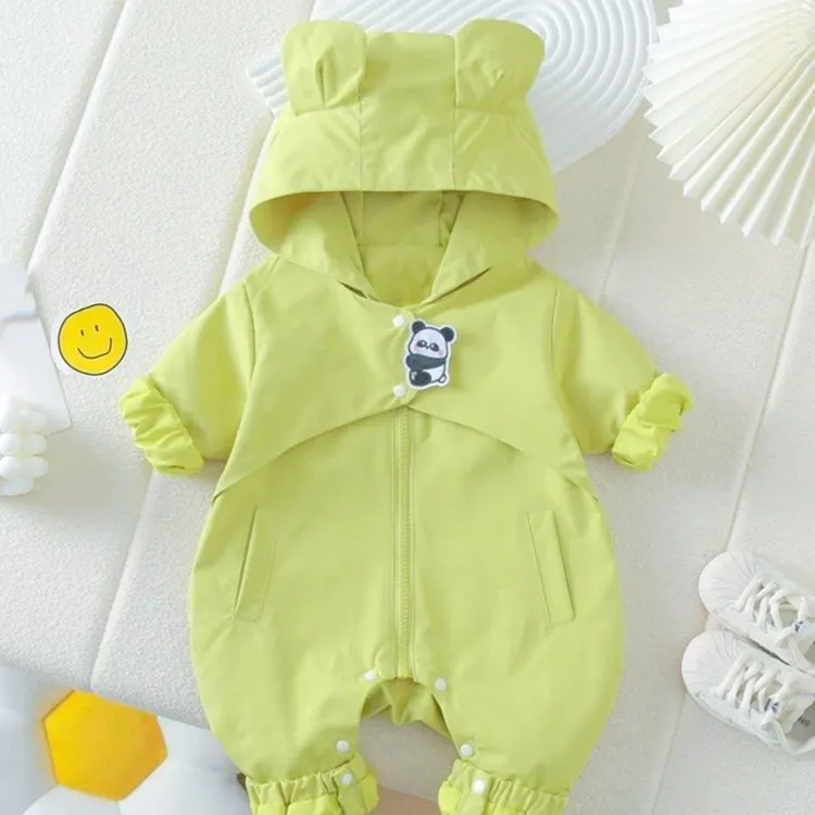 YeeHoO英氏【奥莱新品】婴儿春装宝宝春秋连体衣外出衣服哈衣超萌冲