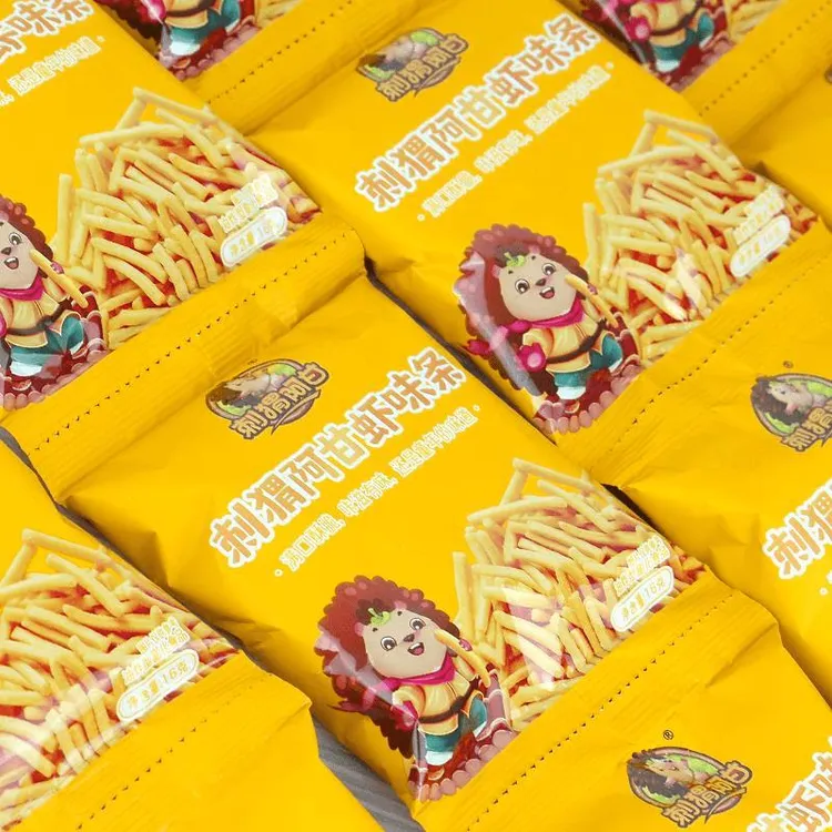 刺猬阿甘虾味条独立虾条膨化网红小零食怀旧