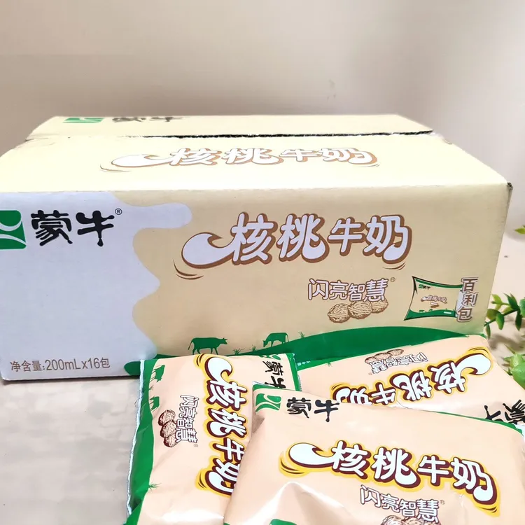 【9月】蒙牛核桃百利包早餐奶200ml*16袋