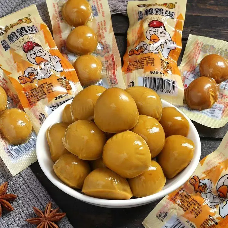 无壳盐焗鹌鹑蛋卤蛋即食休闲小零食