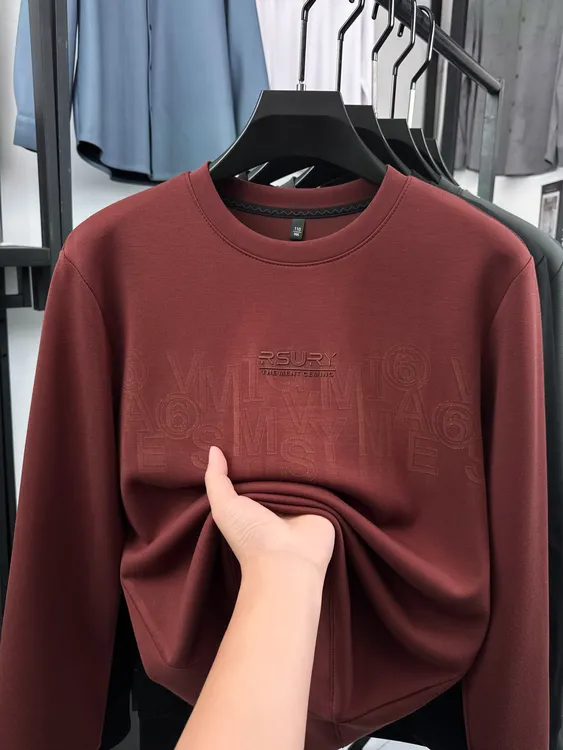 【佐驰】秋季新款长袖T恤男圆领百搭套头时尚透气潮流打底卫衣6506