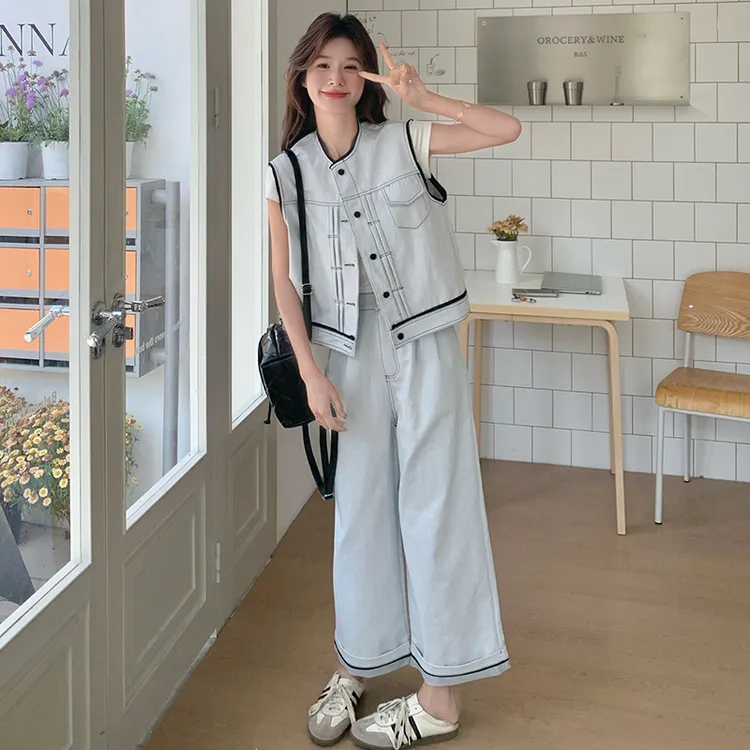 时尚套装女2025新款夏日穿搭套装女装夏装套装2025新款爆款休闲装