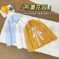 【涵胖胖新品】布蕾花园~蕾丝蝴蝶结系带毛衣YL2502【B】