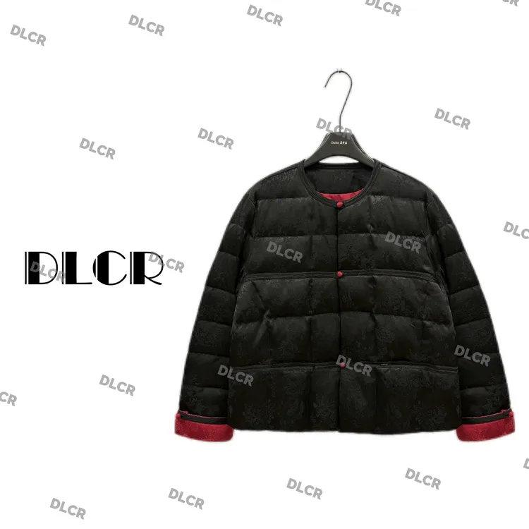 DLCR【大琳】冬季新款高级感穿搭新中式提花90白鹅绒服