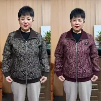 秋季妈妈宽松外套上衣宽松时尚妈妈装气质休闲百搭保暖保暖加厚