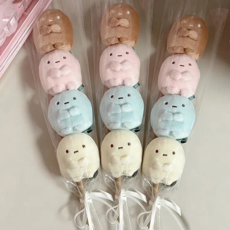 新款角落生物圆子手玉炸虾水龙天妇罗玩偶公仔生日礼物挂件抱枕