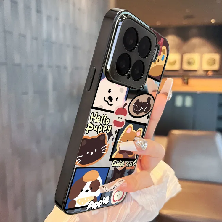 猫狗分格适用小米15pro手机壳实用数码配件女款小众全包防摔高级