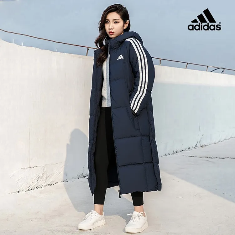 adidas阿迪达斯羽绒服男2025新款保暖羽绒长款外套运动夹克KC2499