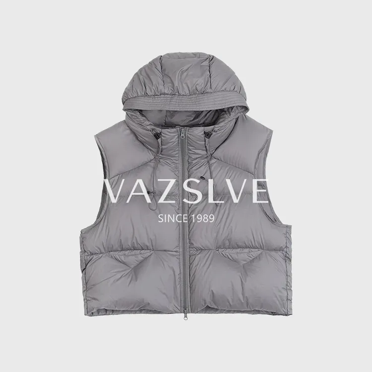 萌萌酱马甲新国标云感高奢连帽90羽绒服-BOJ