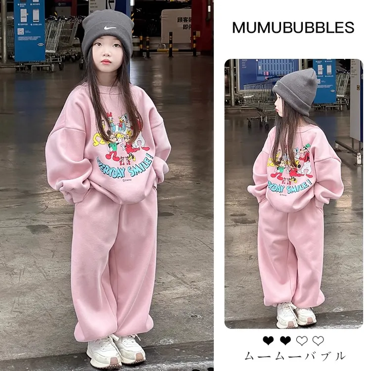 女童套装秋2025新款儿童女孩洋气网红炸街春秋卫衣卫裤运动两件套