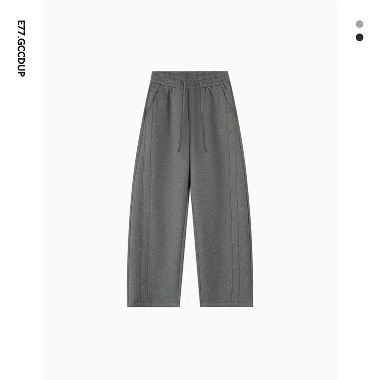 『归時』慕斯空气棉廓形结构百搭休闲直筒裤舒适运动卫裤