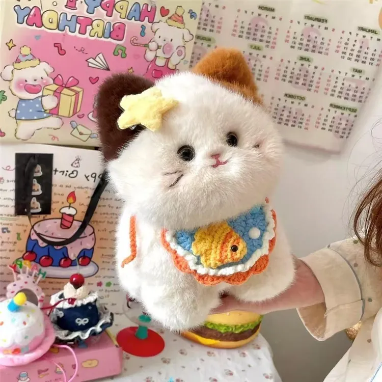 可爱猫咪毛绒玩偶三花猫公仔女睡觉闺蜜生日礼物桌伴娃娃送礼L