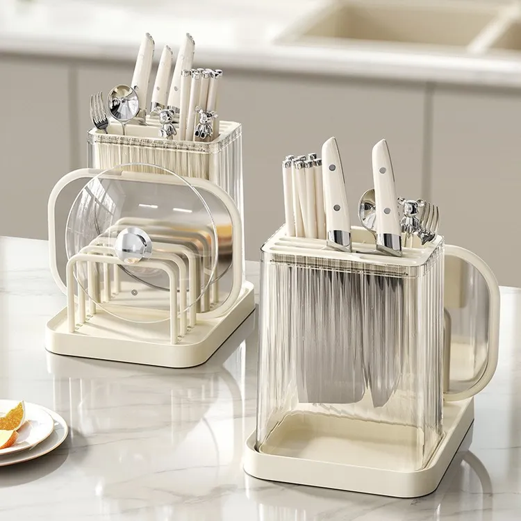 刀架置物架厨房菜刀菜板放置架筷子筒筷笼刀具一体收纳架