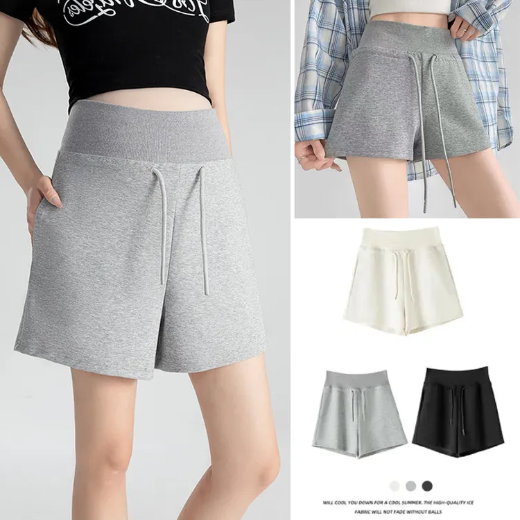 孕妇短裤夏季时尚薄款外穿热裤显瘦运动简约宽松小个子百搭短裤