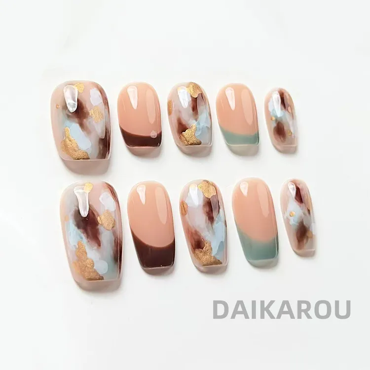 异质交响 黛卡柔 预售 新甲型 此度 短椭圆 中椭圆手工穿戴甲10片