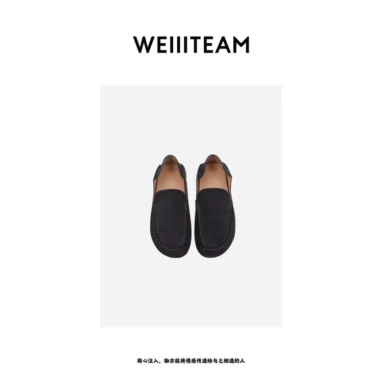 WEIIITEAM “勾勒线条”重工踩跟豆豆鞋 25602