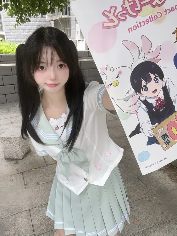 【小猫日记】怀中猫原创正版JK二次元日系学生校服海军领甜美水手服
