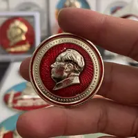其他普通金属红色纪念章工程兵文像