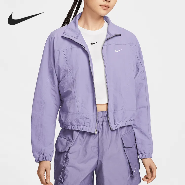 Nike/耐克正品夏季款女士立领宽松短款外套HJ1000-527