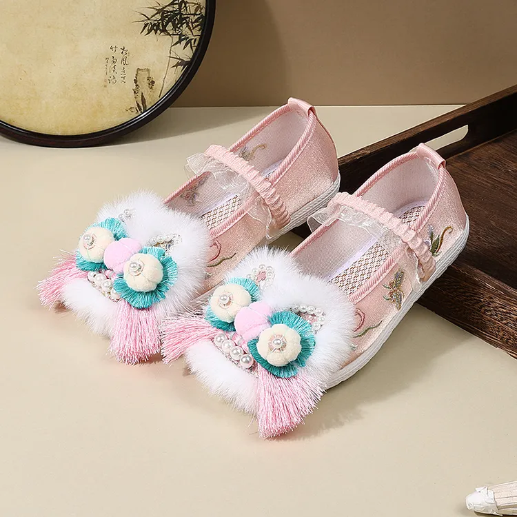 手工虎头鞋童鞋亲子鞋汉服鞋女舒适非遗老北京布鞋萌国风可爱童鞋