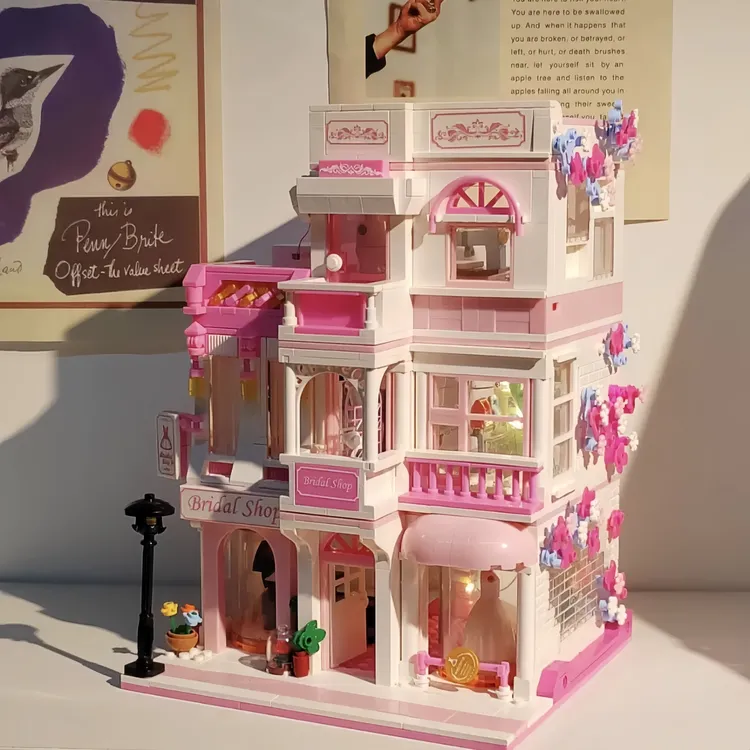 兼容乐高拼装男女孩子系列别墅房子公主儿童益智6拼装8玩具积木