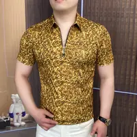 万金豪门短袖男士时尚W-108