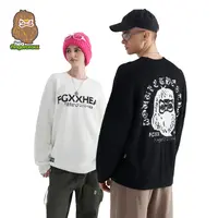 HEA x i.t fingercroxx联名款醒狮猿人保暖套头毛衣潮流长袖上衣
