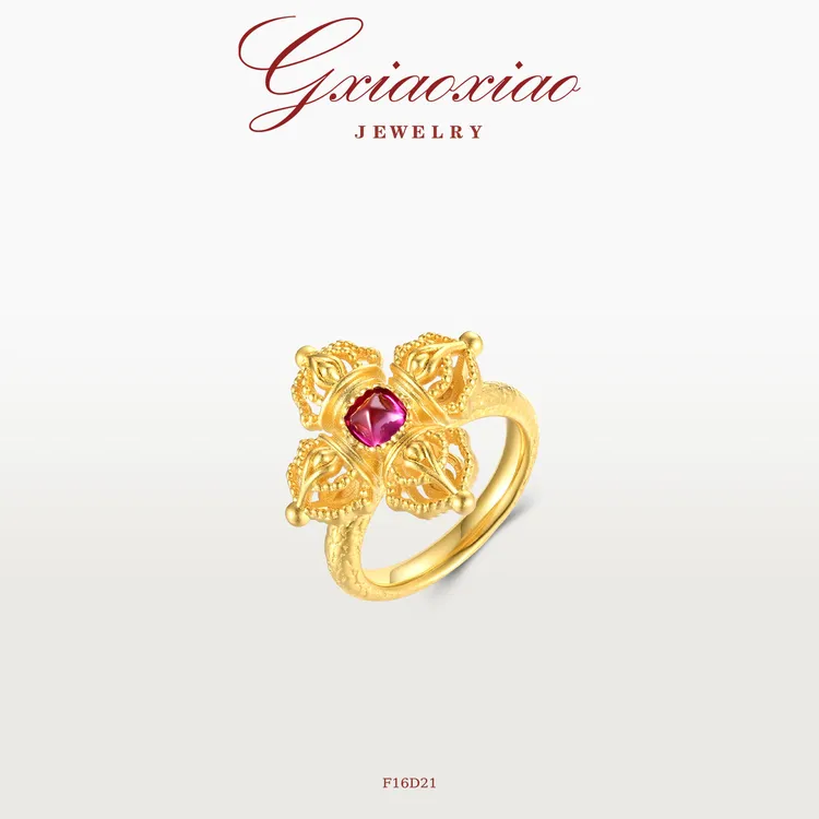 G XIAOXIAO 戒指【刚杵】中式气质时尚高级感戒指 F16D21新年礼物